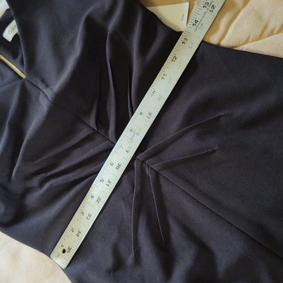 Calvin Klein Fit & Flare Sheath Dress Black 2 - Picture 12 of 15